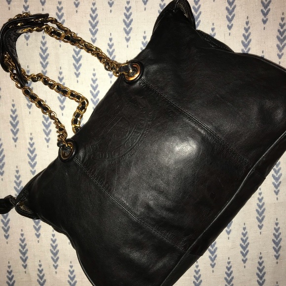 Juicy Couture Bag Black Cow Hide Chain Strap - Picture 14 of 16